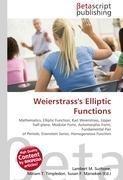 Weierstrass's Elliptic Functions
