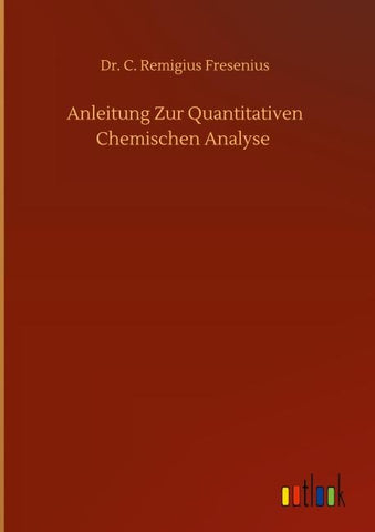 Anleitung Zur Quantitativen Chemischen Analyse