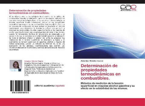 Determinación de propiedades termodinámicas en combustibles.