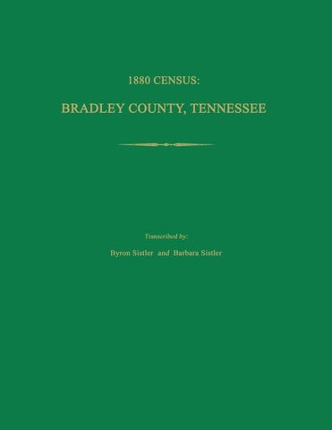1880 Census, Bradley County, Tennessee