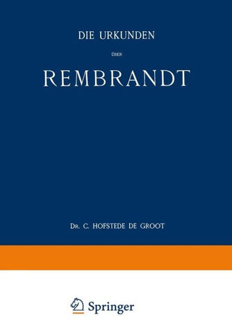 Die Urkunden über Rembrandt