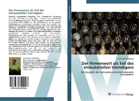 Der Firmenwert als Teil des immateriellen Vermögens
