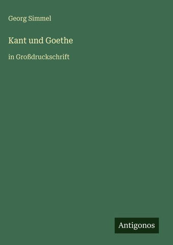 Kant und Goethe