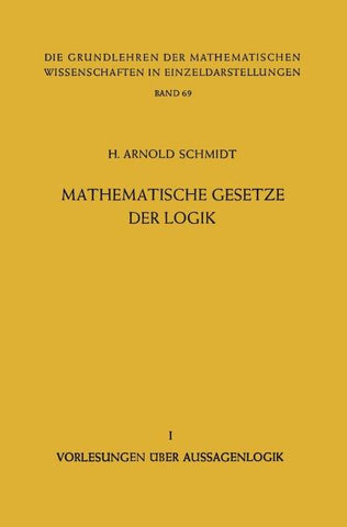 Mathematische Gesetze der Logik I