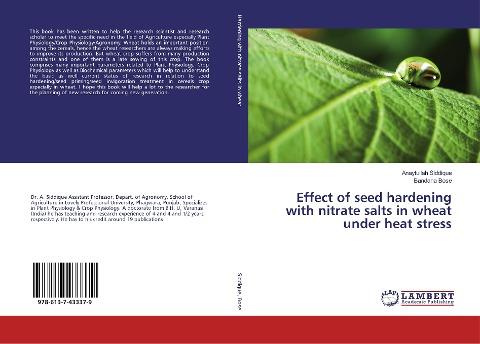 Effect of seed hardening with nitrate salts in wheat under heat stress