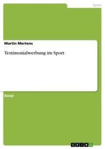 Testimonialwerbung im Sport