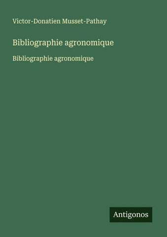 Bibliographie agronomique