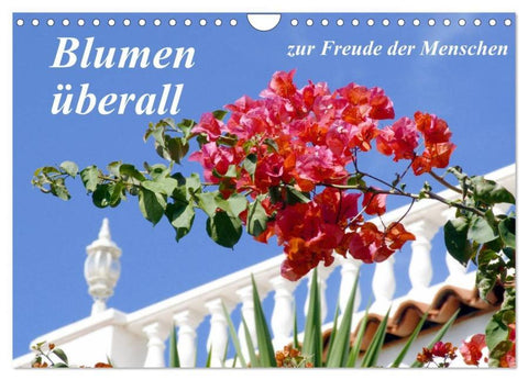 Blumen überall, zur Freude Menschen (Wandkalender 2026 DIN A4 quer), CALVENDO Monatskalender