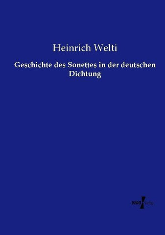 Geschichte des Sonettes in der deutschen Dichtung