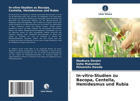 In-vitro-Studien zu Bacopa, Centella, Hemidesmus und Rubia