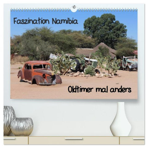 Faszination Namibia - Oldtimer mal anders (hochwertiger Premium Wandkalender 2026 DIN A2 quer), Kunstdruck in Hochglanz