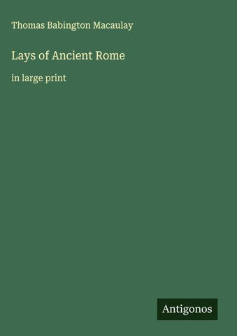 Lays of Ancient Rome