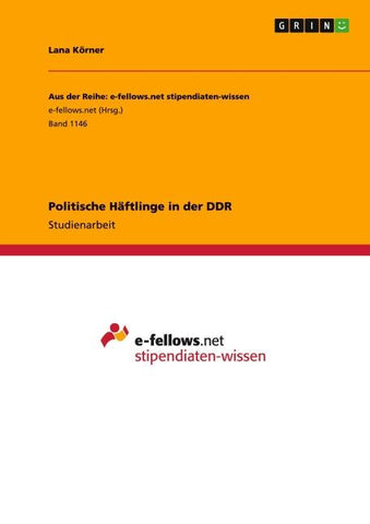 Politische Häftlinge in der DDR