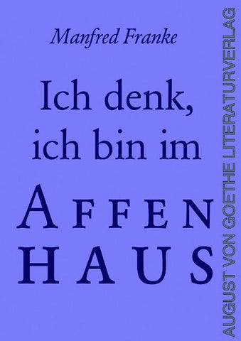 Ich denk’, ich bin im Affenhaus