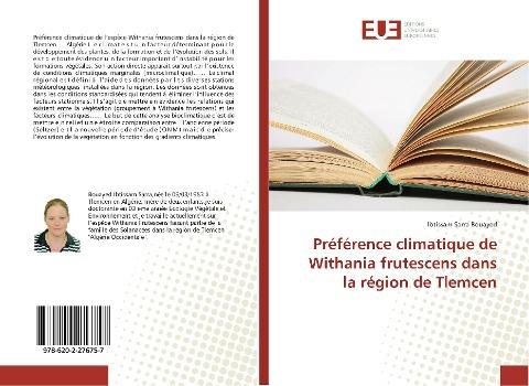 Préférence climatique de Withania frutescens dans la région de Tlemcen