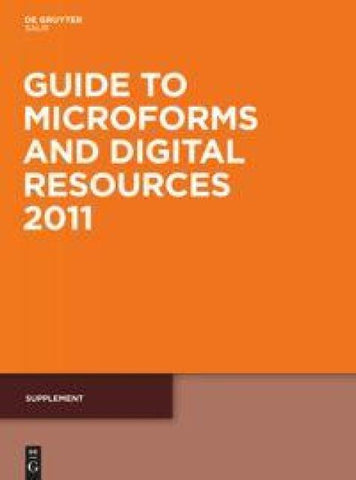 Guide to Microforms and Digital Resources / Supplement
