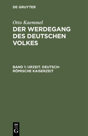 Urzeit. Deutsch-römische Kaiserzeit