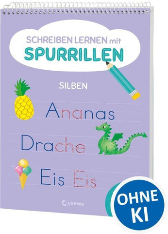 Schreiben lernen mit Spurrillen - Silben