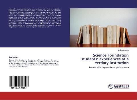 Science Foundation students' experiences at a tertiary institution