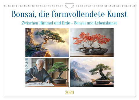 Bonsai, die formvollendete Kunst (Wandkalender 2026 DIN A4 quer), CALVENDO Monatskalender
