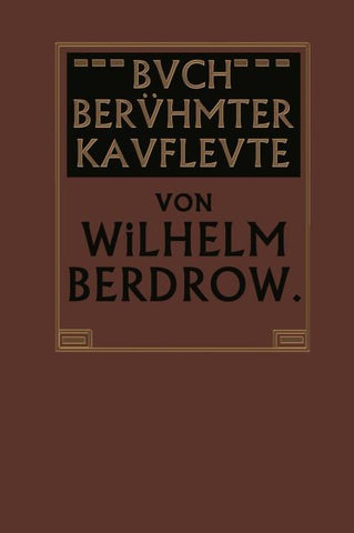 Buch Berühmter Kaufleute