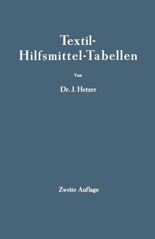 Textil-Hilfsmittel-Tabellen