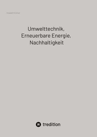Umwelttechnik, Erneuerbare Energie, Nachhaltigkeit