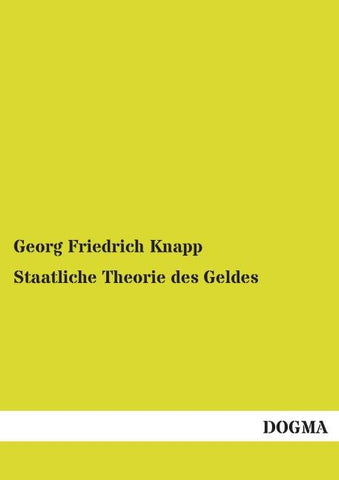 Staatliche Theorie des Geldes