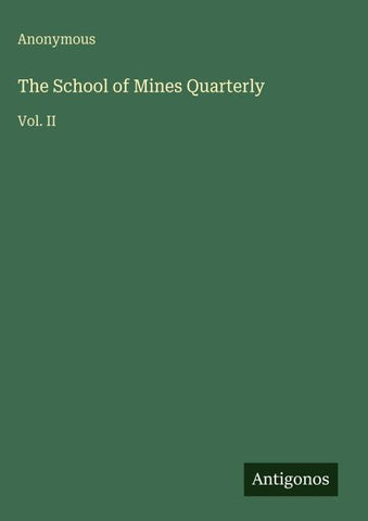 The School of Mines Quarterly