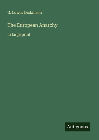 The European Anarchy
