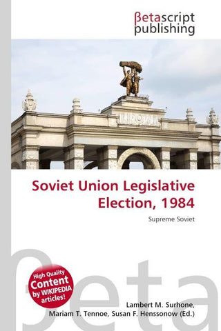 Soviet Union Legislative Election, 1984