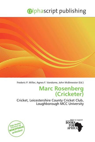Marc Rosenberg (Cricketer)