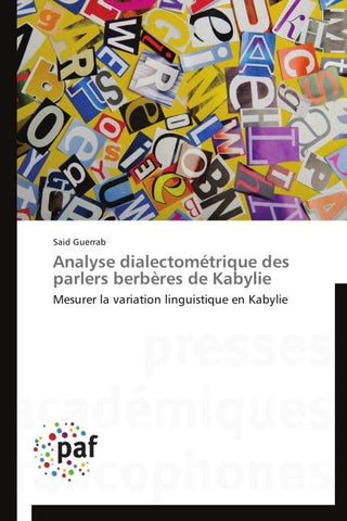 Analyse dialectométrique des parlers berbères de Kabylie