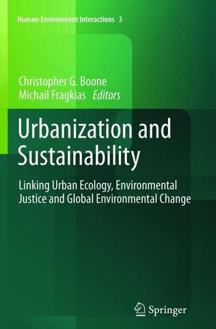 Urbanization and Sustainability