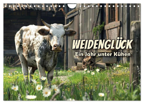 Weidenglück: Ein Jahr unter Kühen (Wandkalender 2026 DIN A4 quer), CALVENDO Monatskalender
