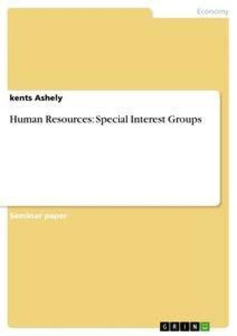 Human Resources: Special Interest Groups