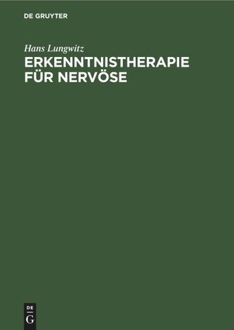 Erkenntnistherapie für Nervöse