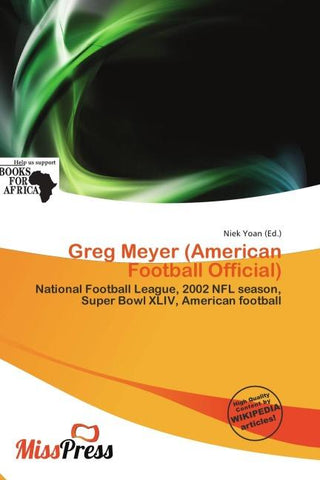 Greg Meyer (American Football Official)