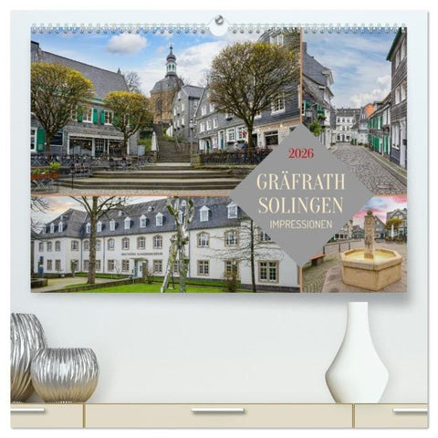 Solingen-Gräfrath Impressionen (hochwertiger Premium Wandkalender 2026 DIN A2 quer), Kunstdruck in Hochglanz