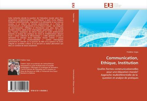 Communication, Ethique, Institution