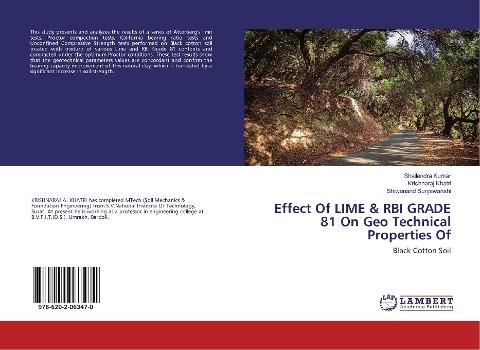 Effect Of LIME & RBI GRADE 81 On Geo Technical Properties Of