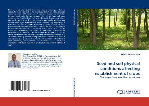 Seed and soil physical conditions affecting establishment of crops