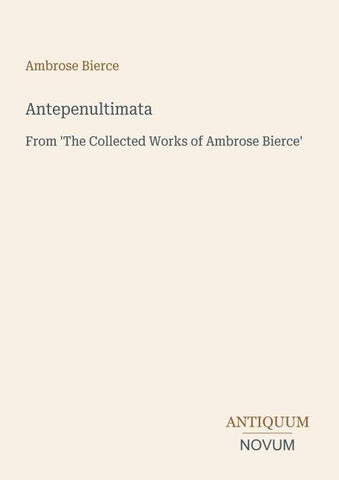 Antepenultimata