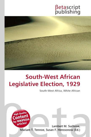 South-West African Legislative Election, 1929