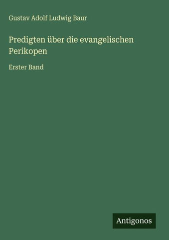 Predigten über die evangelischen Perikopen