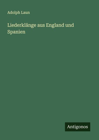 Liederklänge aus England und Spanien