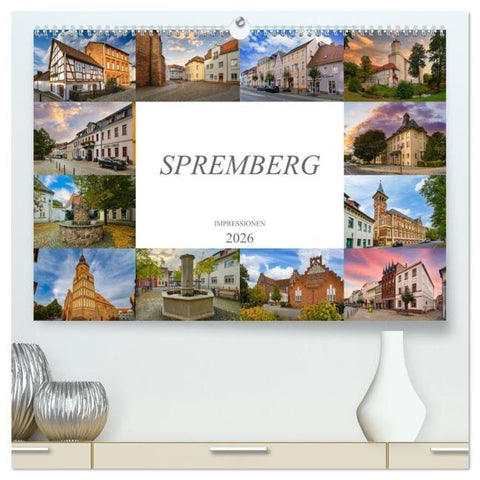 Spremberg Impressionen (hochwertiger Premium Wandkalender 2026 DIN A2 quer), Kunstdruck in Hochglanz