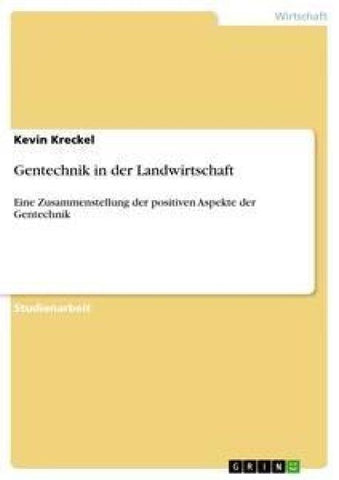 Gentechnik in der Landwirtschaft