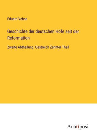 Geschichte der deutschen Höfe seit der Reformation