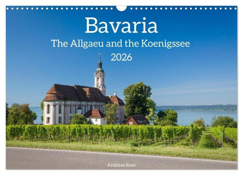 Bavaria.The Allgaeu and the Koenigssse (Wall Calendar 2026 DIN A3 landscape), CALVENDO 12 Month Wall Calendar